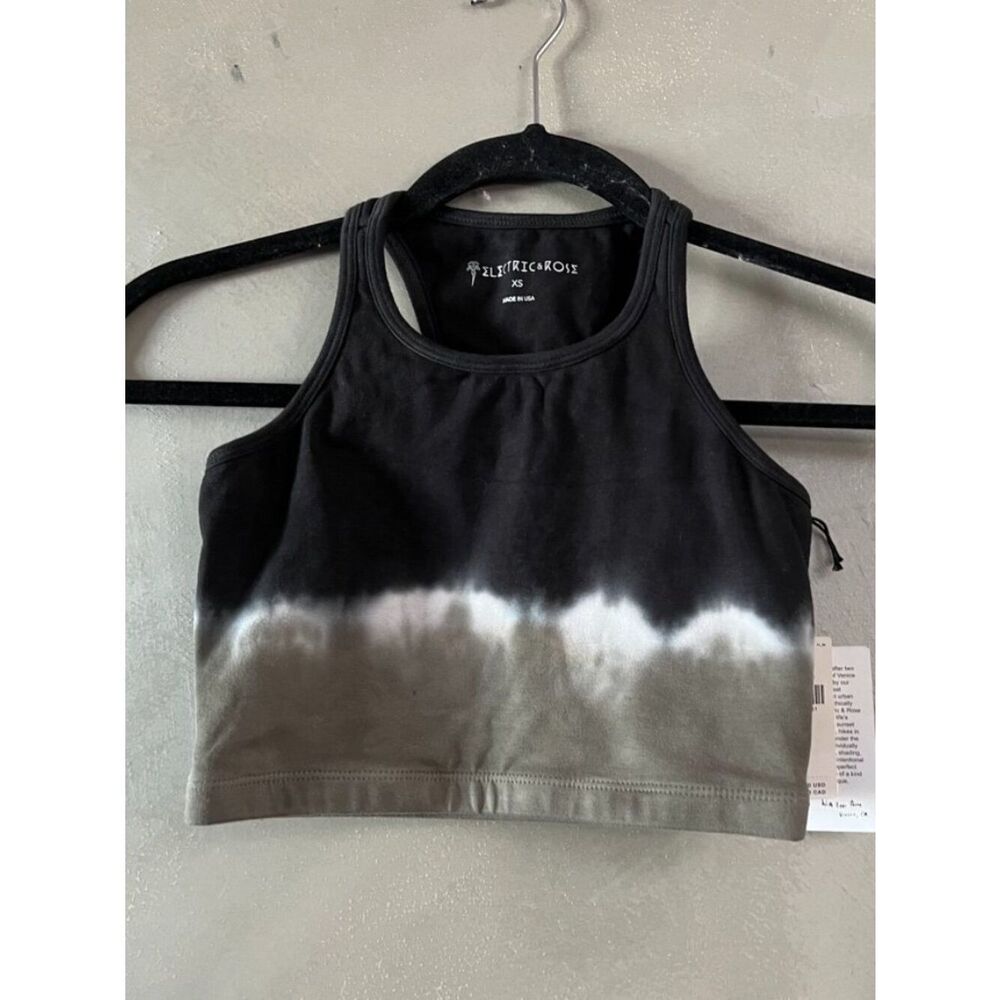 Anthropologie Electric & Rose Bella Tie-Dye Bralette in Army/Onyx